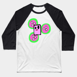 Marshmallow Kiwi Baseball T-Shirt